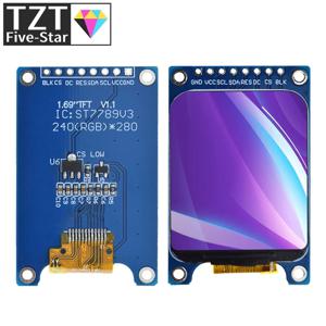 아두이노용 컬러 TFT 디스플레이 모듈, HD IPS LCD LED 스크린, SPI 인터페이스, ST7789 컨트롤러, 1.69 인치, 1.69 인치