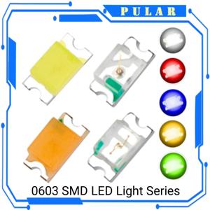 0603 SMD LED 발광 다이오드 비드, 블루 레드 옐로우 그린 웜 화이트 오렌지 UV 핑크 PLR SMD LED, 100 개