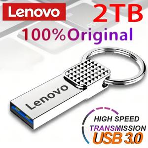 레노버 USB 2TB OTG 금속 USB 3.0 펜 드라이브 키, C타입 고속 펜 드라이브, 128GB 미니 플래시 드라이브, 방수 메모리 스틱, 1TB