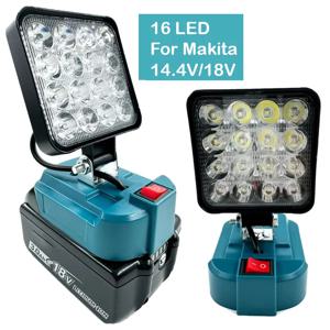 마키타 14.4V-18V 리튬 이온 배터리 랜턴, 야외 손전등, 무선 LED 작업 조명, 캠핑 램프, 비상 조명, 3 인치