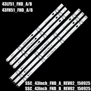 LED 43LH51_FHD _ a 타입 L 스트립, 43LH5100 43LH590V 43LH51_FHD_A 타입 HC430DUN-SLVX1-511X, 43 인치 사용, 100% 신제품, 6 개/로트