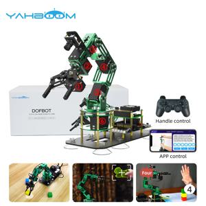 Yahboom DOFBOT AI 비전 로봇 암 키트, RaspberryPi 5 용 ROS 로봇, 파이썬 프로그래밍, 개체 인식, CE ROHS 채택