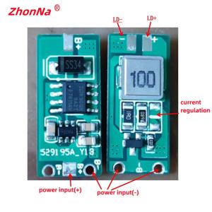 레이저 다이오드 드라이브 회로 기판 램프 드라이버 PCB DC 5.8-12V 전원 입력, 450nm 520nm 638nm 808nm 980nm 고전력 100 ~ 1000mW