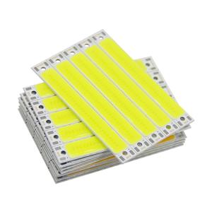 DC 3.7V LED COB 스트립, 따뜻한 흰색, 차가운 흰색 COB LED 광원, 고휘도 LED 조명, DIY 자전거 작업 램프, 60x8mm, 3W