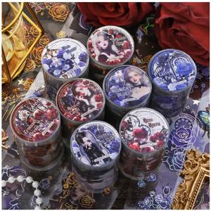 꽃 피는 장식 접착 테이프, 마스킹 테이프, 정크 저널 스크랩북 스티커, DIY 종이, 1 개/로트