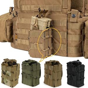 전술 Molle 싱글 더블 탄창 파우치, M4, M14, M16, AR15, G36, 탄창 사냥 야외 도구, 허리 매그 거치대