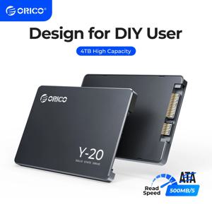 ORICO Y20 SSD 내장 솔리드 스테이트 하드 드라이브, DIY 사용자용 SSD 디자인, 2.5 인치 SATA 3.0, 128G, 256G, 512G, 1TB 고용량