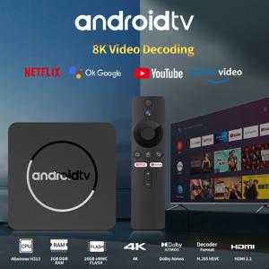 안드로이드 13 4K HDR10 + 스마트 TV 박스 Allwinner H313 2GB16GB 듀얼 Wifi BT5.0 셋톱 박스 미디어 플레이어 스테레오 서라운드 Q1 ATV