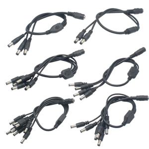 12V DC 전원 분배기 플러그, 1 암에서 2, 3, 4, 5, 6, 8 수 CCTV 케이블, 카메라 케이블, CCTV 액세서리, 전원 공급 어댑터, 2.1x5.5mm