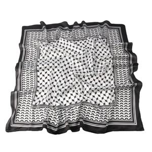 새틴 실크 Keffiyeh Kerchieh 사각 머리 스카프, 이슬람, 아랍, 팔레트, 머리 스카프, 90cm