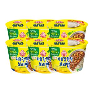 오뚜기컵밥 차돌강된장 보리밥 315g 6개