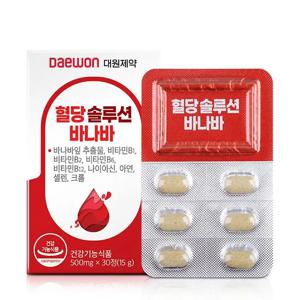 [대원제약 혈당솔루션 바나바] 500mg x 30정