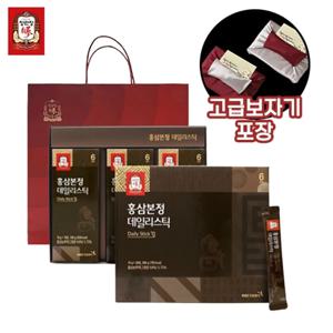 정관장 홍삼본정 데일리스틱 10g x 30포 + 고급보자기포장 쇼핑백 한국인삼공사 국내산 6년근 홍삼 선물