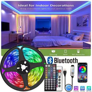 RGB LED 조명, 1-30m 얼음 스트링, 5V 5050 USB 접착 LED 스트립, 블루투스 어린이 게임방 장식 램프 테이프, TV LED 백라이트