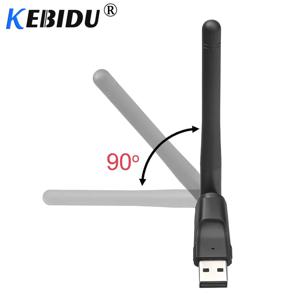 Kebidu 150M USB 2.0 WiFi 무선 네트워크 카드 802.11 b/g/n LAN 안테나 어댑터 노트북 PC, win7 8 10 Mac IOS Android Linux