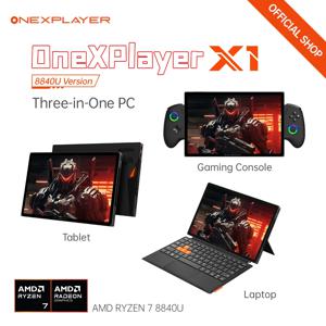 오리지널 OneXPlayer X1 AMD Ryzen 7 8840U 노트북 태블릿, 3 in 1 PC 게임 콘솔, 10.95 인치 Windows 11 휴대용 컨트롤러, AI 컴퓨터