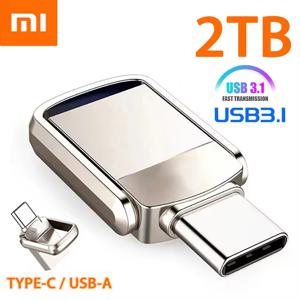 샤오미 U 디스크, USB 3.1 C타입 인터페이스, 휴대폰 컴퓨터 상호 변속기, 휴대용 USB 메모리, 2TB, 1TB, 256GB, 128GB, 512GB