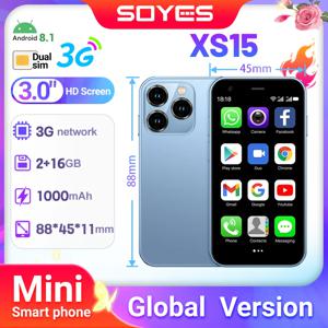 SOYES XS15 미니 스마트폰, 안드로이드 8.1, 3.0 인치 디스플레이, 2GB RAM, 16GB ROM, 듀얼 SIM 대기 플레이 스토어, 3G 리틀 폰