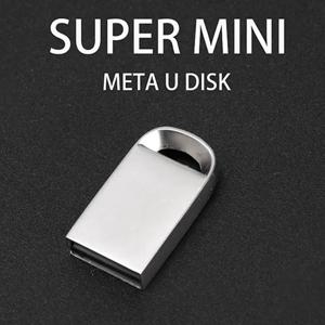 미니 USB 플래시 드라이브, 금속 펜 드라이브, 비즈니스 메모리 스틱 프리 키 체인 저장 장치, 실버 펜 드라이브 U 디스크, 64GB