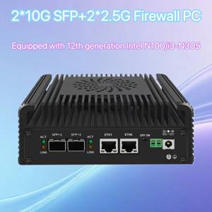 2024 인텔 i3 N305 N100 소프트 라우터, 12 세대 방화벽 미니 PC2x10G SFP + 2x226-V 2.5G 2xNVMe 2xHD DDR5 미니PC NAS 서버 Proxmox