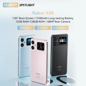 Cubot A20 4G 스마트폰, 안드로이드 14, 12GB(4GB + 8GB 확장) + 128GB, 90Hz, 6.745 인치 HD + 디스플레이 페이스 ID, 5100mAh 휴대폰