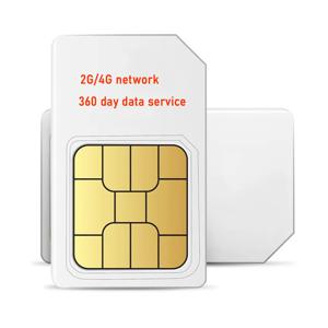 4G SIM 카드 360MB 로밍 데이터 IOT 장치, 시계 칼라, GPS 추적기, 360 일 서비스, 자동차 추적기, 애완 동물 추적기, 아시아 국가