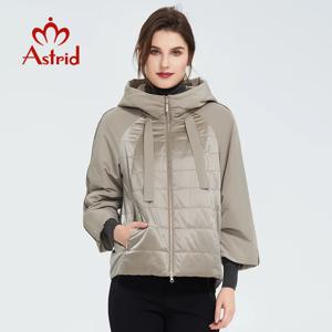 Astrid 2023 봄 코트, 여성 아웃웨어 트렌드 재킷, 짧은 파카, 캐쥬얼 패션, 여성 고품질 따뜻한 얇은 코튼 ZM-8601