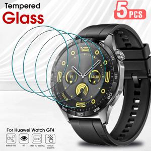 Huawei Watch GT 4 스크린 보호대 케이스 친화적 보호 필름, GT4 GT 4 용 경도 강화 유리, 41mm, 46mm, 1 개, 5 개