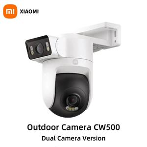 새로운 Xiaomi 야외 CW500 듀얼 카메라 버전 IP66 보안 보호 CCTV AI 감지 풀 컬러 야간 투시경 스마트 홈