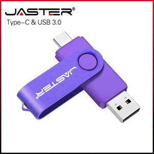 JASTER USB 3.0 플래시 드라이브, OTG TYPE-C 메모리 스틱, 휴대용 펜 드라이브, 블랙 펜 드라이브, 화이트 옐로우, 128GB, 64GB, 32GB, 16GB, 8GB, 4GB