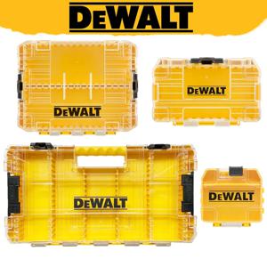 DEWALT 드릴 비트 액세서리 보관 케이스, 나사 너트 드릴, 투명 도구 상자, 소형, 중형, 대형, 고경도 도구 상자