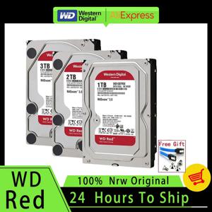 오리지널 웨스턴 디지털 WD 레드 NAS 내장 하드 드라이브, 데스크탑용 HDD, SATA 6GB/S, 2TB, 1TB, SATA 64 MB 캐시 HDD, 4TB, 3TB, 3.5 인치