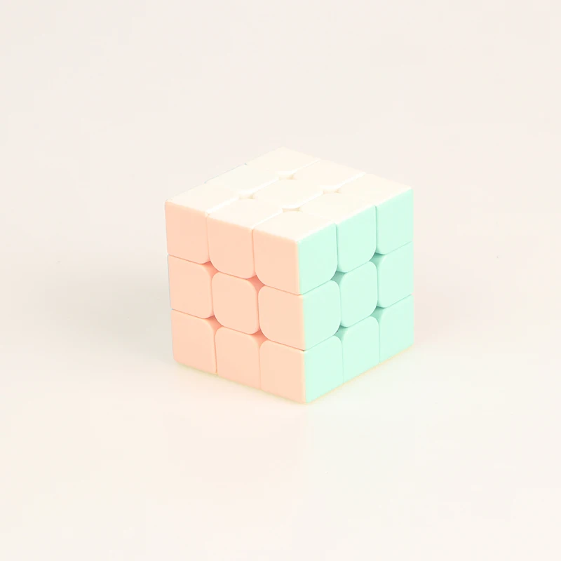 마카롱 스티커리스 3D 스피드 전문 퍼즐, 어린이 장난감 선물, 새로운 색상, 3x3x3