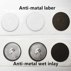 10개/몫 13.56Mhz UID 변경 가능 1K S50 스티커 태그 재기록 가능 Anti-metal Laber