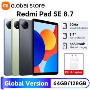 글로벌 버전 샤오미 레드미 패드 SE 8.7 LCD MediaTek Helio G85 옥타코어 CPU, 6650mAh 배터리, 18W 고속 충전 8MP 카메라, 90Hz