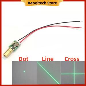 초점 길이 조절 가능한 녹색 레이저 헤드, 녹색 레이저 모듈, 점 모양 직선 크로스 라인, 520nm 레이저 헤드, 6mm