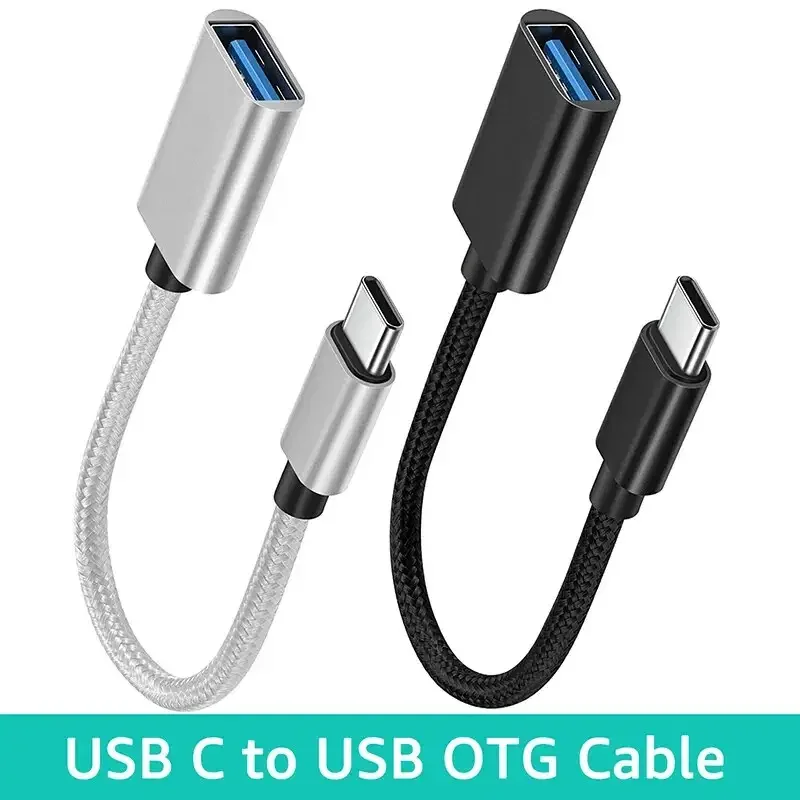 Type-C OTG 케이블 어댑터 Xiaomi Samsung S20 용 USB to Type C 어댑터 커넥터 MacBook Pro 용 Huawei OTG 데이터 케이블 변환기