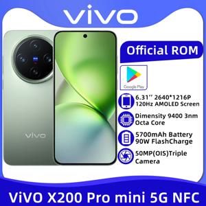 VIVO X200 프로 미니 6.31 인치 AMOLED 스크린 스마트폰, 90W 고속 충전기, 50MP 카메라, 치수 9400 NFC, 5700 mAh 트리플 카메라