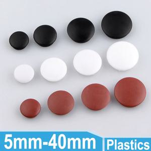 10Pcs 스냅온 홀 플러그 5mm~40mm 원형 플라스틱 블랭킹 엔드 캡 튜브 파이프 인서트