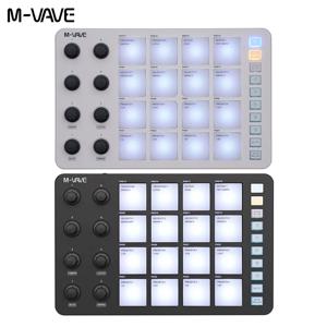 M-Vave SMC-PAD 런치 패드, 디자인 포털, 컨트롤러 MIDI sem fio, 배터리 리카렛, 16 RGB