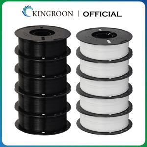 KINGROON 3D 프린터용 PLA/ ABS/ PETG 필라멘트, 10kg, 1.75mm, 블랙 화이트 그레이, 도매 10 롤 PLA ABS PETG 플라스틱