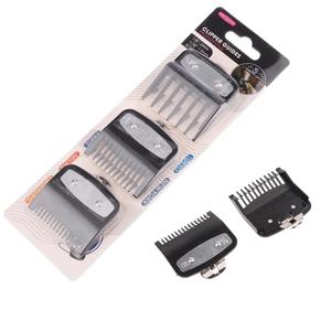 블랙 리미트 빗 세트 헤어 클리퍼 가드 가이드 빗 트리머 스타일링 도구 부착 호환 1.5mm 3mm 4.5mm 1Pcs