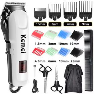 Kemei 헤어 클리퍼 또는 블레이드 헤어 컷 Maching 무선 트리머 남성 전문 클리퍼 기계 충전식 헤어 컷 이발사 809A