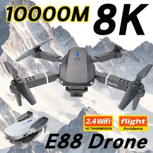 KBDFA 2025 E88 전문 광각 RC Dron HD 4K 카메라 모드 접이식 헬리콥터 항공기 Quadcopter Drone Kid 선물 완구