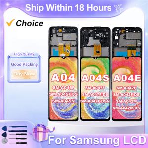 삼성 갤럭시 A04 LCD A045 A045F 디스플레이 A04S 터치 스크린 A047 A047F 디지타이저, A04E LCD A042 교체 부품