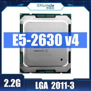 중고 정품 제온 E5 2630 V4 E5-2630V4 프로세서, SR2R7 2.2GHz, 10 코어 25M LGA 2011-3 제온 V4 시리즈 CPU