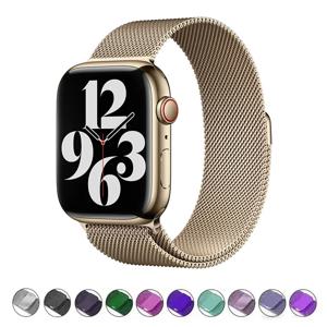 애플 워치 밴드용 밀라노 루프 스트랩, 메탈 클래식 팔찌, iWatch 시리즈 10, 4, 5, 6, 7, 8, 9 울트라, 46mm, 49mm, 44mm, 40mm, 45mm, 41mm