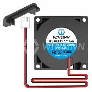 WINSINN 4010 송풍기 선풍기, DC 5V 12V 24V 유압 듀얼 볼 베어링, 브러시리스 냉각 터빈 터보, 40mm x 10mm 2 핀, 40mm