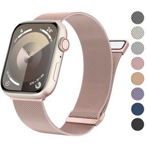 애플 워치 밴드용 밀라노 루프, 44mm, 45mm, 40mm, 41mm, 38-42mm, 프라이드 팔찌, iwatch 시리즈 9, 8, 7, 6, SE, 5, 4, 3, 울트라 2, 49mm 스트랩