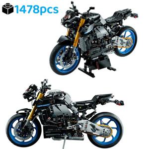 Yamahased MT-10 SP Moc 42159 빌딩 블록 브릭, 기관차 모델, 기계식 그룹 조립 장난감, 어린이 선물, 기술 오토바이